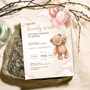 Invitation à la Baby Shower Ourson