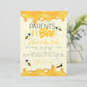 Invitation à la Baby Shower Parents To Bee (Debout devant)