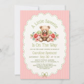 Invitation à la baby shower Pastèque Petite Douceu (Devant)