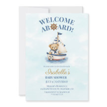 Invitation à la baby shower Petit Marin