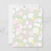 Invitation à la baby shower pour bébé fille au bai (Dos)