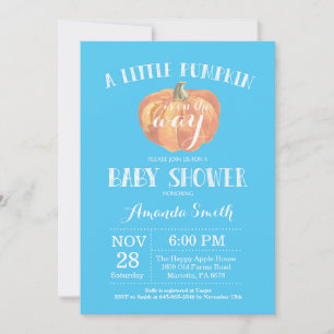 Invitation à la baby shower pour garçon automnal c