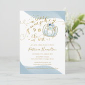 Invitation à la baby shower pour garçon avec citro (Debout devant)