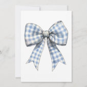 Invitation à la baby shower pour garçon avec deman (Dos)