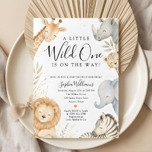 Invitation à la baby shower pour les animaux de sa
