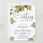 Invitation à la Baby Shower pour les Deux Petits B (Devant)