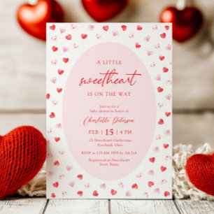Invitation à la baby shower pour petite chérie