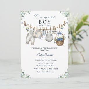 Invitation à la Baby Shower pour un Petit Garçon a