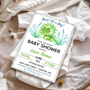Invitation à la Baby Shower pour un Petit Garçon D