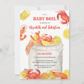 Invitation à la baby shower pour une ébullition de (Devant)