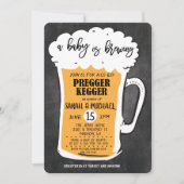 Invitation à la Baby Shower Pregger Kegger Beer (Devant)