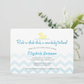 Invitation à la Baby Shower Rubber Duckie (Debout devant)