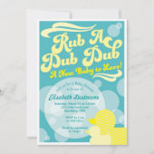 Invitation à la Baby Shower Rubber Duckie (Devant)
