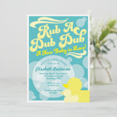 Invitation à la Baby Shower Rubber Duckie (Debout devant)