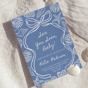 Invitation à la Baby Shower "Sea You Soon" Thème B