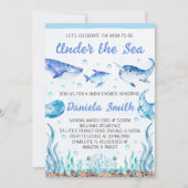 Invitation à la Baby Shower sous la mer (Devant)