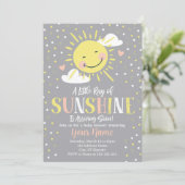 Invitation à la Baby Shower Sunshine (Debout devant)