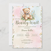 Invitation à la Baby Shower Teddy Bear (Devant)