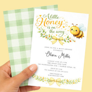 Invitation à la Baby Shower "Un Petit Bébé Chéri"
