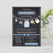 Invitation à la Baby Shower Vêtements de Garçon Ta (Debout devant)