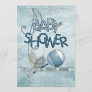 Invitation à la Babydouche de Blue Rattle