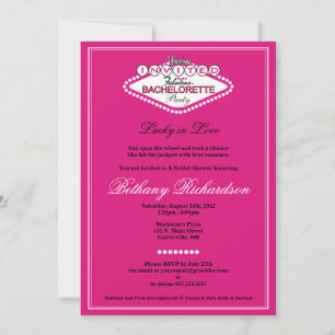 Invitation à la Bachelorette Party de Las Vegas - 