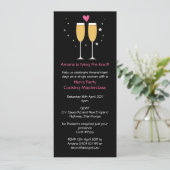 Invitation à la Bachelorette Toast de Champagne (Debout devant)