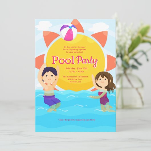 Invitation à la baignade et au jeu (Debout devant)