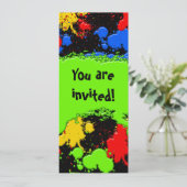 Invitation à la balle de peinture (Debout devant)