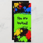 Invitation à la balle de peinture (Devant / Derrière)