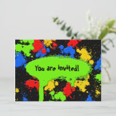 Invitation à la balle de peinture (Debout devant)