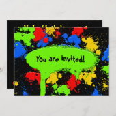 Invitation à la balle de peinture (Devant / Derrière)