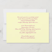 Invitation à la balle de Shell Pink Debutante (Dos)