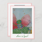 Invitation à la ballerine papillon (Devant / Derrière)