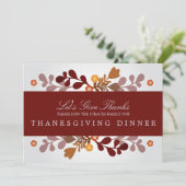 Invitation à la bannière d'automne (Debout devant)