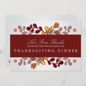 Invitation à la bannière d'automne (Devant / Derrière)