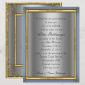 Invitation à la Bar Mitzvah (Devant / Derrière)