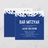 Invitation à la Bar Mitzvah Pool Party (Devant / Derrière)