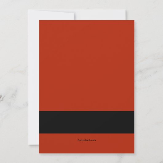 Invitation à la barbe blanche de Père Noël (Dos)