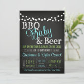 Invitation à la bière et au Baby shower BBQ pour g (Debout devant)