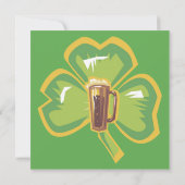 Invitation à la bière et au Shamrock (Dos)