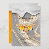 Invitation à la bière pong (Devant / Derrière)