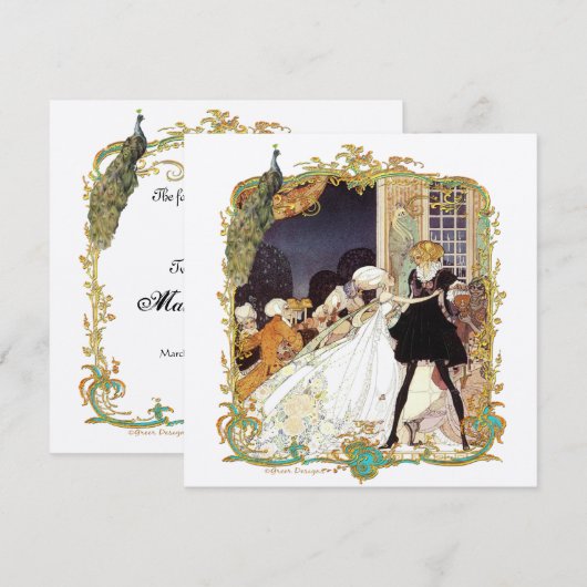 Invitation à la bille du 18e siècle (Devant / Derrière)