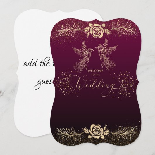 Invitation à la boda (Devant / Derrière)