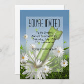 Invitation à la bombe de fleurs (Devant / Derrière)