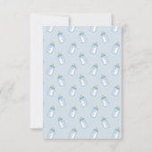 Invitation à la bouteille de bébé Baby shower (Dos)