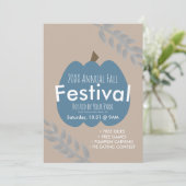 Invitation à la branche de citrouille du festival  (Debout devant)