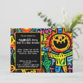 Invitation à la brosse de monstre d'Halloween (Debout devant)