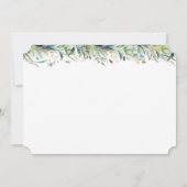 Invitation à la calligraphie d'or de la Fête de l' (Dos)