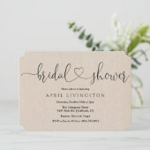 Invitation à la calligraphie Fête des mariées (Debout devant)